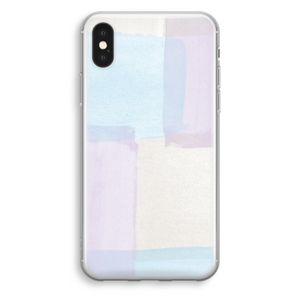 Square pastel: iPhone XS Transparant Hoesje