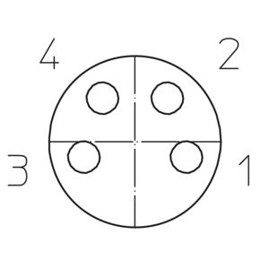 Lutronic 1030 Sensor/actuator connector, geassembleerd M8 Aantal polen (sensoren): 4 Koppeling, recht 2.00 m 1 stuk(s)