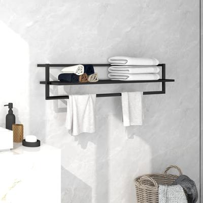 VidaXL Handdoekenrek 95x25x22 cm ijzer zwart
