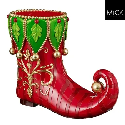 Pot elf laars rood - l55xb28xh43,5cm Pot elf laars rood - l55xb28xh43,5cm