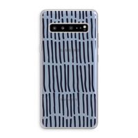 Moroccan stripes: Samsung Galaxy S10 5G Transparant Hoesje