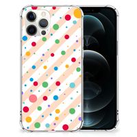 iPhone 12 Pro Max Doorzichtige Silicone Hoesje Dots - thumbnail