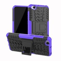 Tire Texture TPU + PC schokbestendig beschermende case voor Xiaomi Redmi gaan met houder (paars)