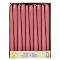 Dinerkaarsen Mega pack - 50x - oudroze - Gotisch - 25 cm