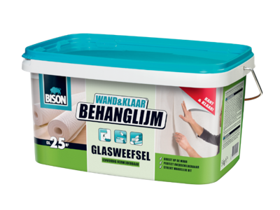 Wand&Klaar Behanglijm Glasweefsel Emmer 5 kg - Bison