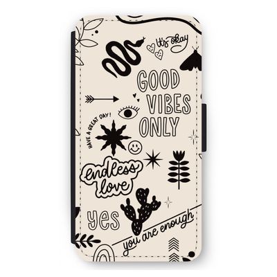 Good vibes: iPhone 11 Pro Max Flip Hoesje