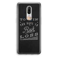 Risk loss: OnePlus 6 Transparant Hoesje