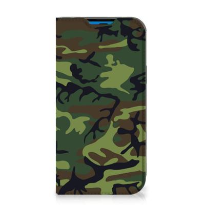iPhone 14 Pro | Hoesje met Magneet | Army Dark