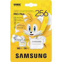 Samsung Sonic Edition - Tails microSDXC-kaart Retail 256 GB A2 Application Performance Class, v30 Video Speed Class, UHS-I U3 Speciale editie “Sonic The
