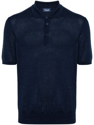 Drumohr polo en coton mélangé - Bleu