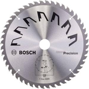 Bosch Accessories Precision 2609256879 Hardmetaal-cirkelzaagblad 250 x 30 mm Aantal tanden: 48 1 stuk(s)