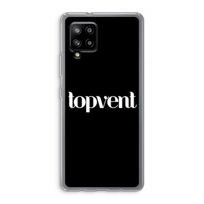 Topvent Zwart: Samsung Galaxy A42 5G Transparant Hoesje