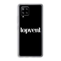 Topvent Zwart: Samsung Galaxy A42 5G Transparant Hoesje