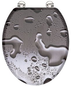 Schutte MDF WC-bril GREY STEEL
 - 80023 80023