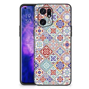 OPPO Find X5 Pro Marmeren Print Telefoonhoesje Tiles Color