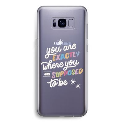 Right Place: Samsung Galaxy S8 Transparant Hoesje