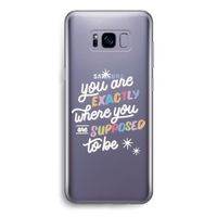 Right Place: Samsung Galaxy S8 Transparant Hoesje