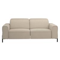 Leen Bakker - Bank Dave 3-zits - Elektrisch Verstelbaar - Stof - Taupe - 105x198x79 Cm
