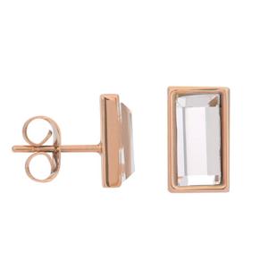iXXXi Oorbellen Expression Rectangle Rosé