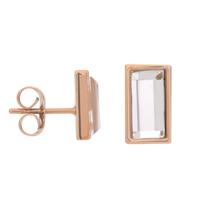 iXXXi Oorbellen Expression Rectangle Rosé