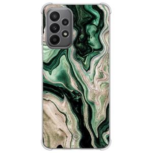 Samsung Galaxy A23 shockproof hoesje - Green waves