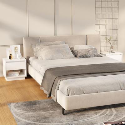 Nachtkastjes 2 st 45x34x44 cm bewerkt hout wit