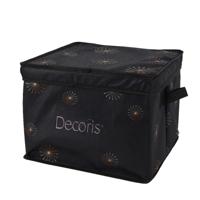 Kerstballen opbergbox - groen - 34 x 34 x 20 cm - opvouwbaar - polyester