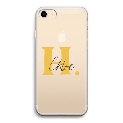 Amber Script: iPhone 7 Transparant Hoesje