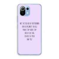 Zelfvertrouwen: Xiaomi Mi 11 Lite Transparant Hoesje