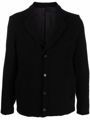 Undercover blazer en maille à simple boutonnage - Noir