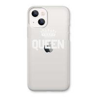 Queen zwart: iPhone 13 Transparant Hoesje