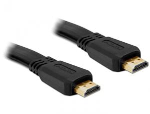 Delock 82670 HDMI-kabel HDMI Aansluitkabel HDMI-A-stekker, HDMI-A-stekker 2.00 m Zwart 4K UHD