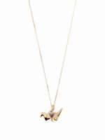 Aurelie Bidermann collier Origami en or 18ct serti de diamants et saphirs