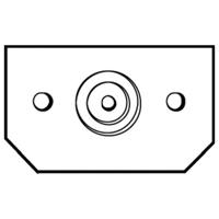 ABN GAF4 Leidinginvoerplaat 1 stuk(s)