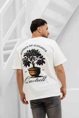 Quotrell Damson T-Shirt Heren Wit/Zwart - Maat S - Kleur: Wit | Soccerfanshop