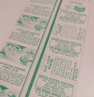 Vintage Kartonnen Advertentie Strips (34 strips)