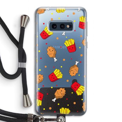 Chicken 'n Fries: Samsung Galaxy S10e Transparant Hoesje met koord
