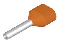 Weidmüller 9004440000 Dubbele adereindhulzen 0.5 mm² Deels geïsoleerd Oranje 500 stuk(s) - thumbnail
