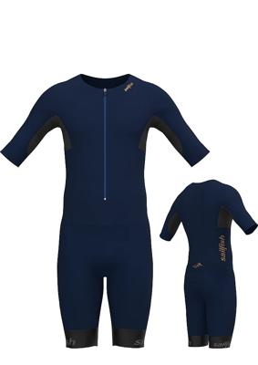 Sailfish Aerosuit perform 2 trisuit korte mouw donker blauw dames