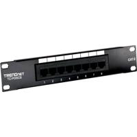 TrendNet TC-P08C6 Patchpaneel CAT 6 Zwart TrendNet TC-P08C6 Patchpaneel CAT 6 Zwart