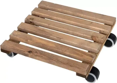 Esschert Design trolley bruin vierkant indoor
