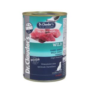 Dr. Clauder&apos;s wild natvoer hond 6 x 400 g