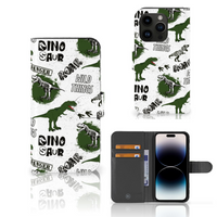 Telefoonhoesje met Pasjes voor iPhone 15 Pro Dinosaurus