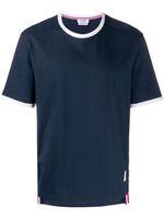 Thom Browne t-shirt à bords contrastants - Bleu - thumbnail