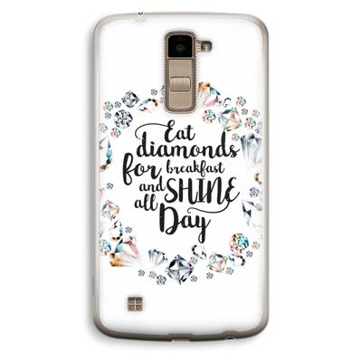 Diamonds: LG K10 (2016) Transparant Hoesje