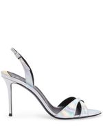 Giuseppe Zanotti sandales Dorotee 90 mm à design iridescent - Argent - thumbnail