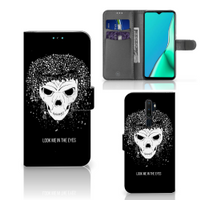 Telefoonhoesje met Naam OPPO A9 (2020) | A5 (2020) Skull Hair - thumbnail