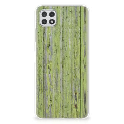 Samsung Galaxy A22 5G | Bumper Hoesje | Green Wood