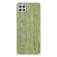 Samsung Galaxy A22 5G | Bumper Hoesje | Green Wood