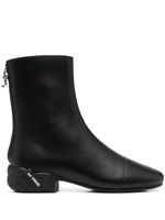 Raf Simons bottines à logo imprimé - Noir